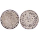 Netherlands 25 Cents 1897 VF