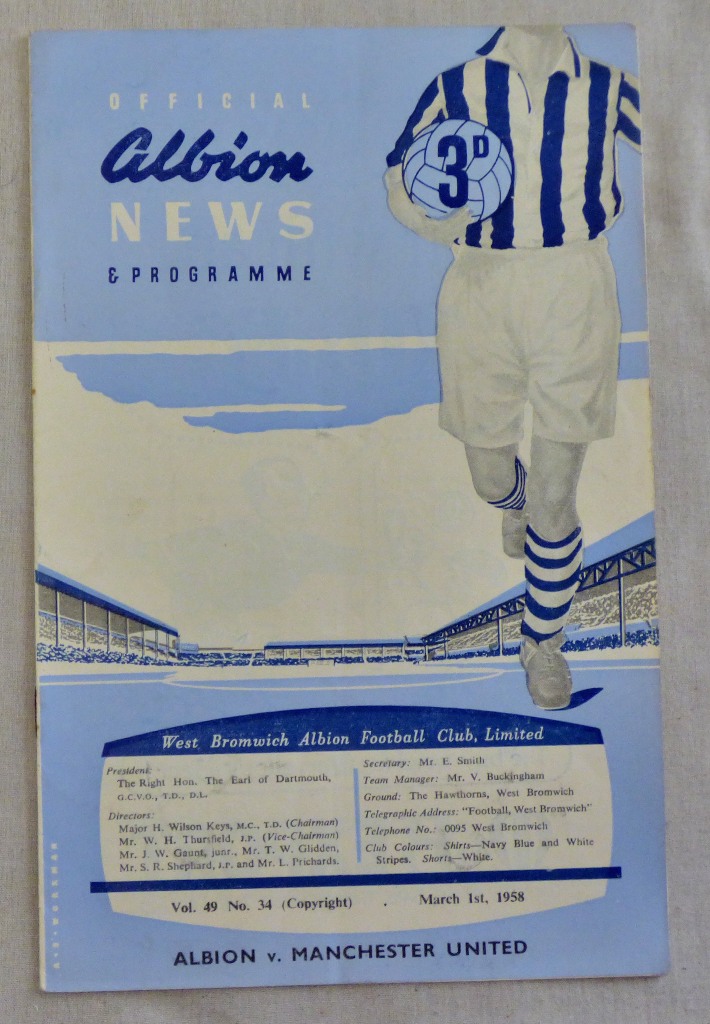 Football - WBA-FA Cup - Manchester United 1957/58(few weeks after air crash)