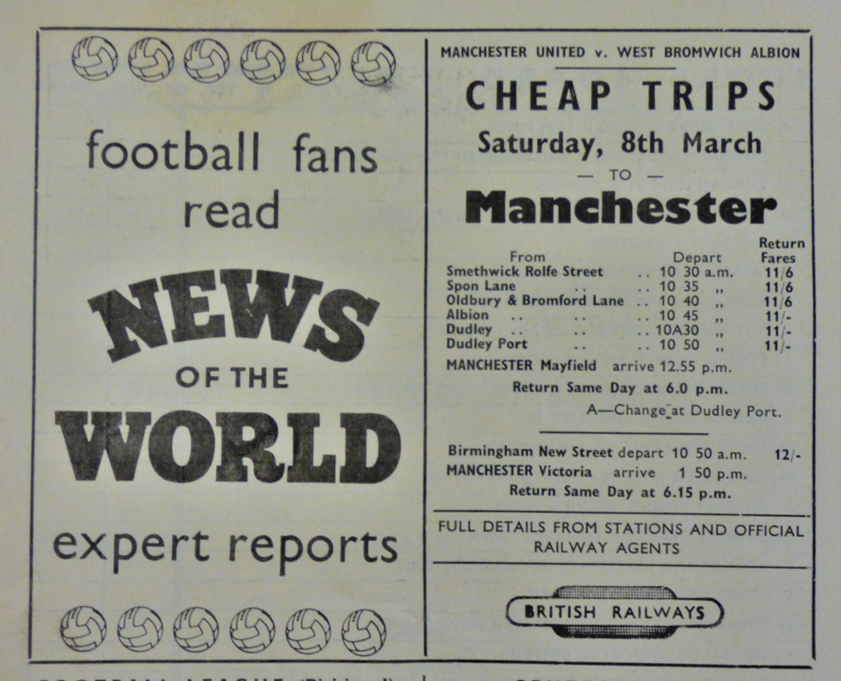 Football - WBA-FA Cup - Manchester United 1957/58(few weeks after air crash) - Image 2 of 2