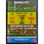 Norwich City v Tottenham Hotspurs The Football League Cup Final 1973
