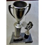 Speedway Trophies Presented to Rider Glasgow 1989 Mr Entertainer (Damaged)