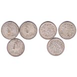 Netherlands 25 cent coins (3) 1914, 1915, 1918