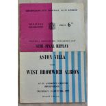 Football - Villa v WBA FACS/F replay at Birmingham 1956/57