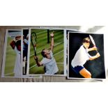 Tennis -Six tennis press Photo's, Moya, Dokic, Henman etc
