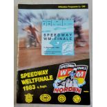 World Speedway Final (Germany) 1983 Programme + Ticket