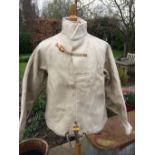 1940/50 Royal navy fearnought smock, Geo.Nixon & Son, size 2, pure heavy wool, proofed wood toggle