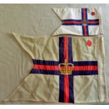 British Naval Burgee rear communication flags, Burgee Yacht Club. (2)