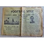 Football Star Newspaper Ipswich November 13th 1954