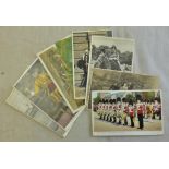 Scots Guards - Good batch of RP and artist Cards: YMCA Camp (Scots Guards), Drummers 2nd Scots