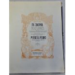 German 1930's 'FR. Chopin Nocturnes' music sheet book. Universal-Edition Aktiengesellschaft, Wien-