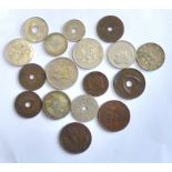 Africa Coins (17), British West Africa Halfpenny 1937 Unc, Southern Rhodesia Halfcrown 1952 VF,