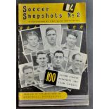 Football - Soccer snapshots No.2, 100 action studies and team groups early 1950's