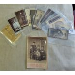 German Photographs WWI - range of carte-de-diste size photographs