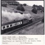 LNER 3-W.A.Sharman Photographic Quality Archive (10"x8")-3442 test Run - 30/6/89, heads for