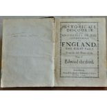 An Historical Discourse of the Uniformity of the Government of England. The First Part. From the
