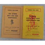 Cycle Racing-Two programmes for the Men's National Road Race Championships, in the years 1964-1968