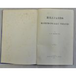 Hemming G W Billiards Mathematically Treated published Macmillan & Co London 1904 hardcover 2nd