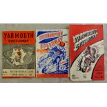 Speedway - Yarmouth v Exeter 1949, Yarmouth Annual Trophy 1957, Southampton v Yarmouth 1950