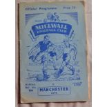 Football - Millwall v Manchester City friendly 1954-55