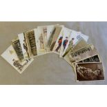 Army Service Corps - Range of twenty cards including WWI RP's (20)