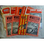 Speedway -Wembley (Some Tatty) - Wimbledon - West Ham 1940's + 50's(11)