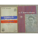 Football-Mixed-1960 Inter Cities Fair Cup Final, Barcelona V Birmingham both legs