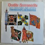 German 'Deutsches Heersmarsche Aus Hannover Und Hessen' vinyl record, fantastic cover art and in