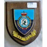 British 664 Squadron Army Air Corps Wooden Placard, made by Quail Marketing Ltd.