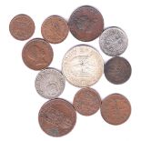 World coins (11) inc Austria 1 Kreuzer 1861B aUNC, Lombardy Venetia 1862V VF,Nazi 5 Marks 1934F
