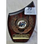 Speedway Trophies Presented to Rider-Oxford Rider of month(Shield)