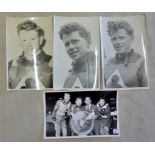 Speedway-Peter Craven Belle Ove World Champion 1955+62, (4) original 5.1/2 x 3.1/2 photo's, one with