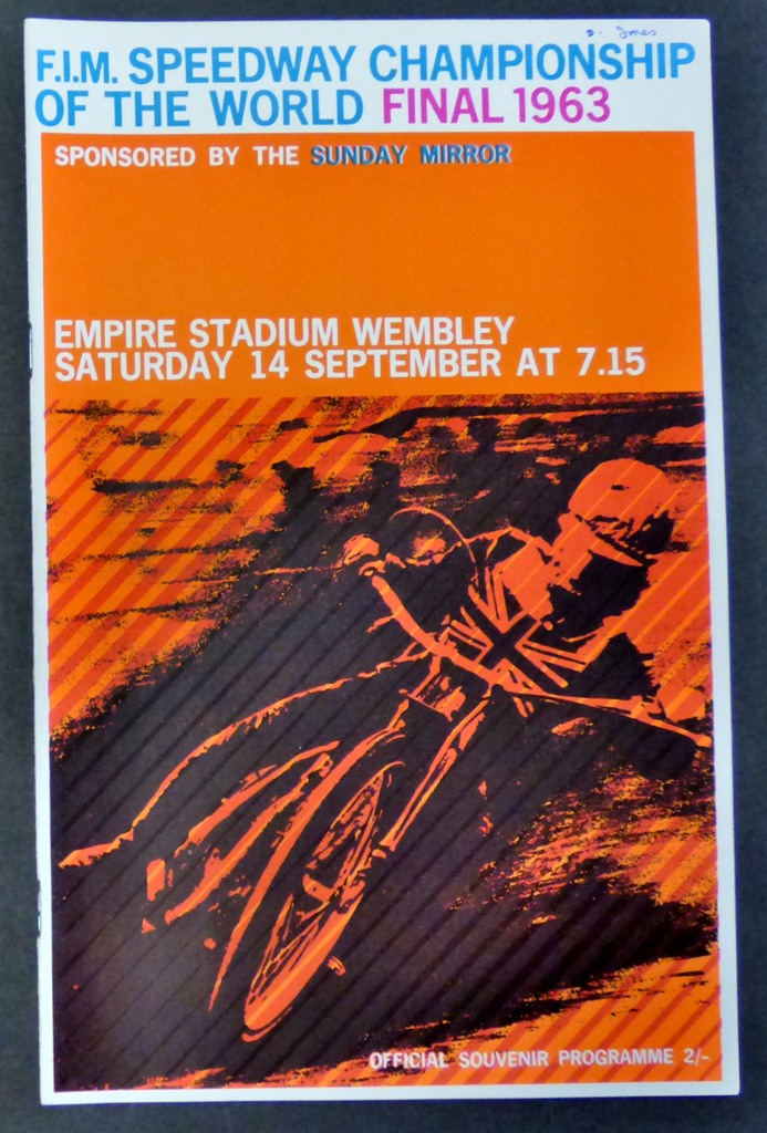World Speedway Final 1963 Programme + Ticket - Image 3 of 3