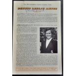 Cricket - Dennis Amiss signed benefit pamphlet