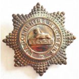 British Victorian Lincolnshire Regiment Officers Glengarry badge. Excellent condition