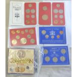 World Proof and mint sets (8) inc Great Britain proof set 1971 , mint set 1983, Gibraltar mint