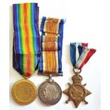 British WWI 1914-15 Star Trio named to: 43238 SPR. L. Gore. R.E.