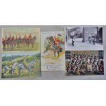 King's Dragoon Guards - RP Postcard "Changing Guard" by Knight. An excellent postcard-2nd Dragoon