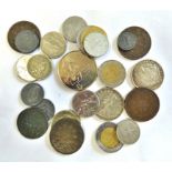 Italy , Nazi and Portugal coins (24) inc Italy 20c 1919 Unc, 500 Lire 1960 VF, Portugal 50c 1931