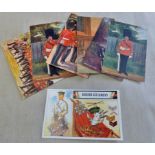 Irish Guards - Fine Range of colour artists cards including: Harry Payne 'Band with Regimental