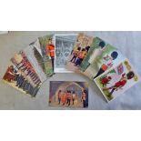 Grenadier Guards Range of RP and artist colour postcards (10) including: Drill display, Ceremony