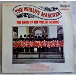 British The Band of the Welsh Guards 'The World's Marches' vinyl record including: The Guards