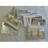 Military WWI - mostly RP postcards - a good range.(20)