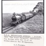 LNER 3-W.A.Sharman Photographic Quality Archive (10"x8")-S.V.R. Enthusiasts Weekend - 24/9/89,