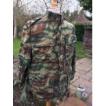 French Tap Modele 1947/56 Camo para smock, lizard pattern, indo China and Suez Engagements, French