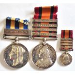 Egypt Medal 1882-89 with 'Alexandria 11th July' clasp and Queen's South Africa Medal with 'South