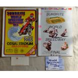 World Speedway Final (Bradford) 1985+1990 Programme + Ticket
