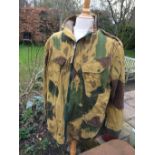 1958 Pattern Dennison Camo Smock, Cookson and Clegg Ltd, size 3 - good worn condition.