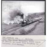 LNER 3-W.A.Sharman Photographic Quality Archive (10"x8")-The Pennine Ltd-18/2/90, 3442 "The Great