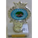 Speedway Trophies Presented to Rider-Elford Blue Riband 1989