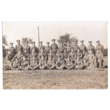Norfolk Regiment WWI-Platoon RP card photo fine image